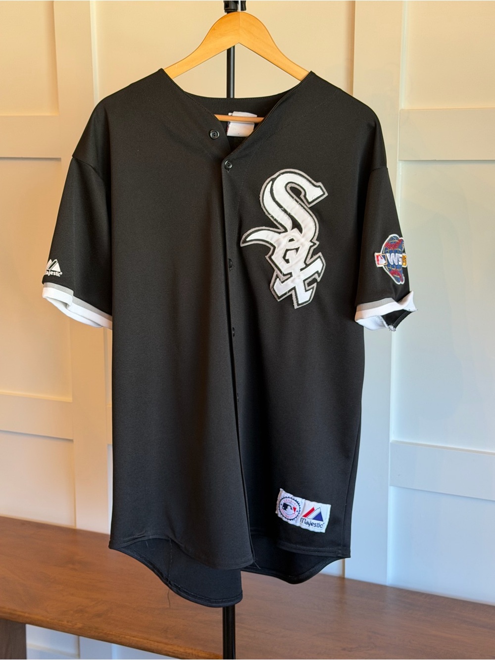 Vintage Chicago White Sox Ozzie Guillen World Series Jersey Majestic Sz XL
